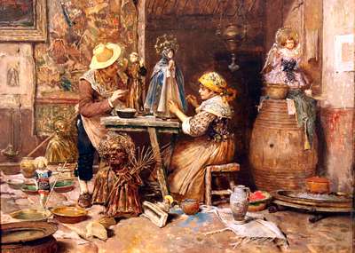 Statues for the nativity scene - Pellegrini Riccardo